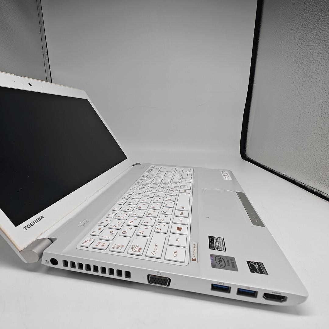【東芝】R73 高速i7 新品SSD256GB 8GB ホワイト ノートPC