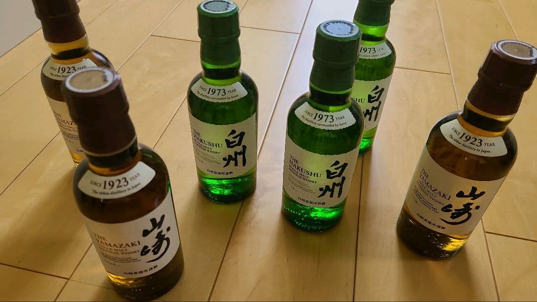 ヒ*デ様 【サントリー 】 山崎・白州 シングルモルトウイスキー 180ml×6