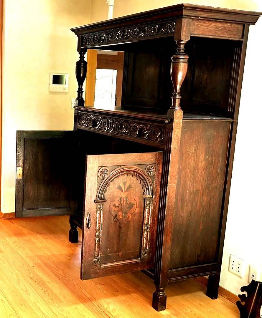 【送料込み】木製アンティーク家具/サイドボード