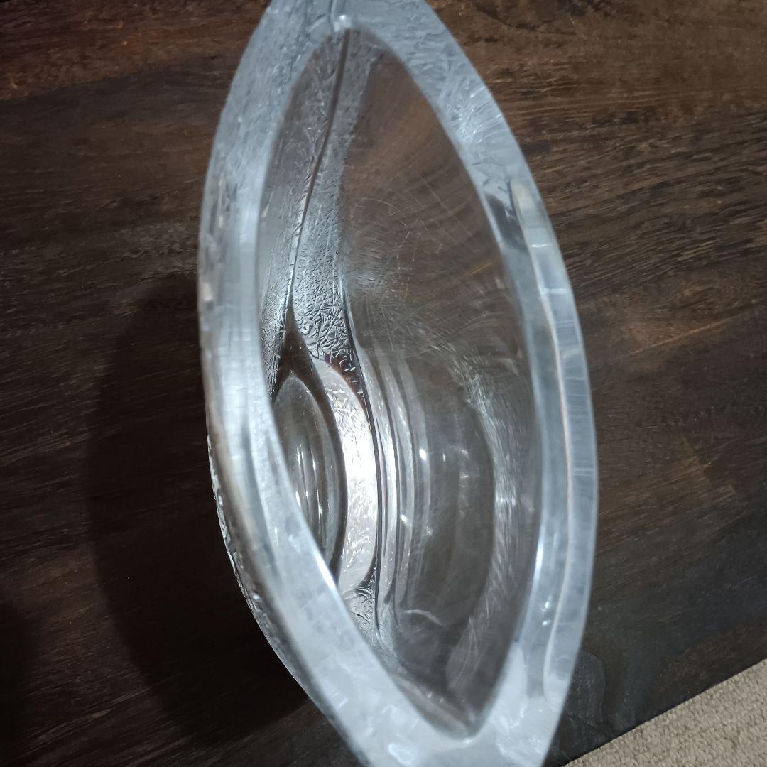 HOYAクリスタル フラワーベース 花瓶 佐々木文夫デザイン 高さ22cm希少