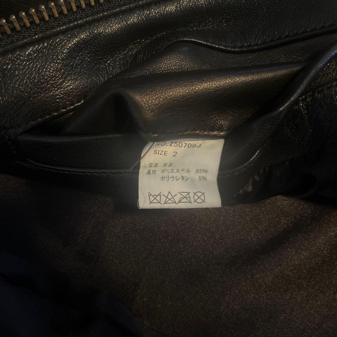 JACKROSE ラムネイキッド　シングルライダース　ブラック