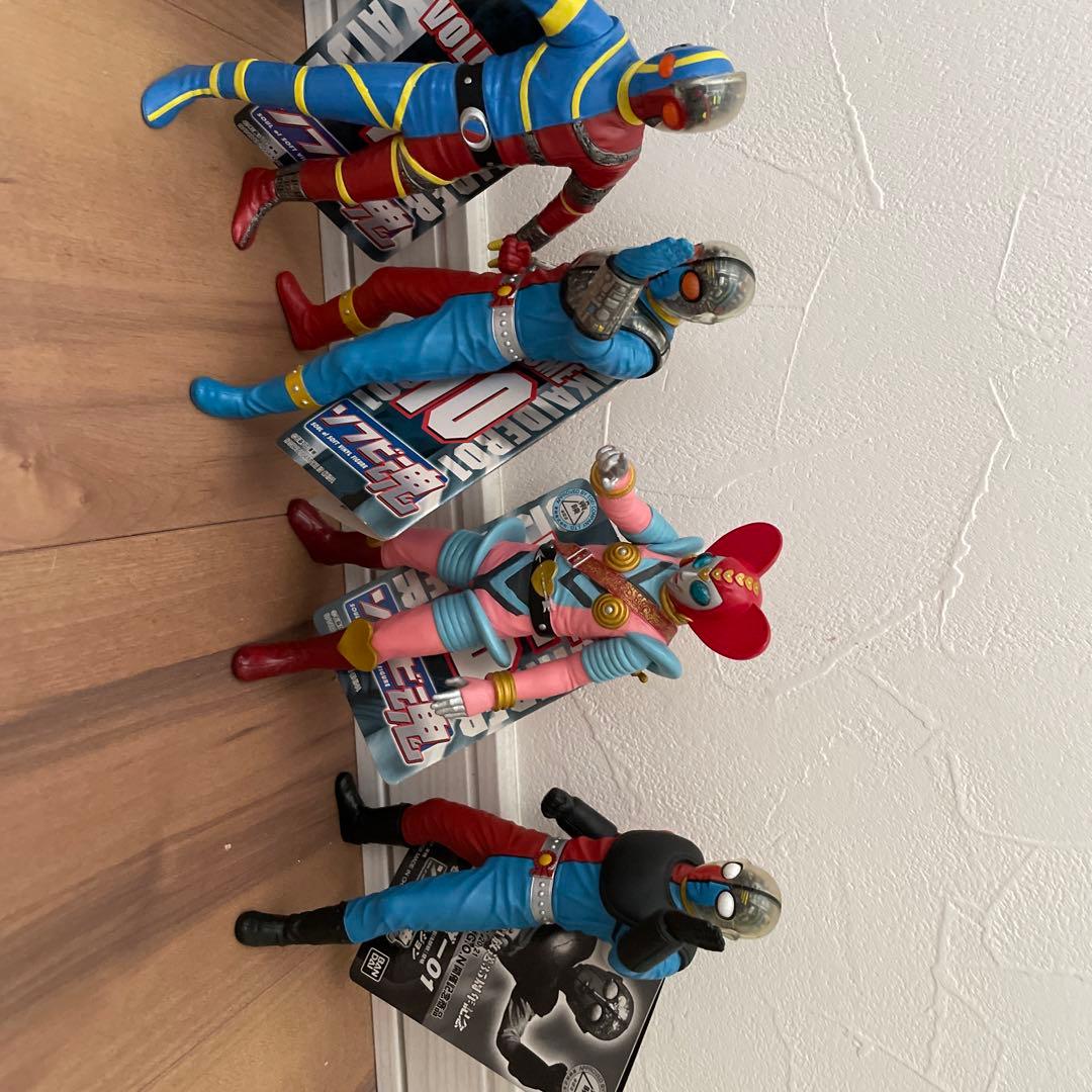 【絶版・美品・タグ付き】ソフビ魂　キカイダーフィギュア６体コンプリートセット