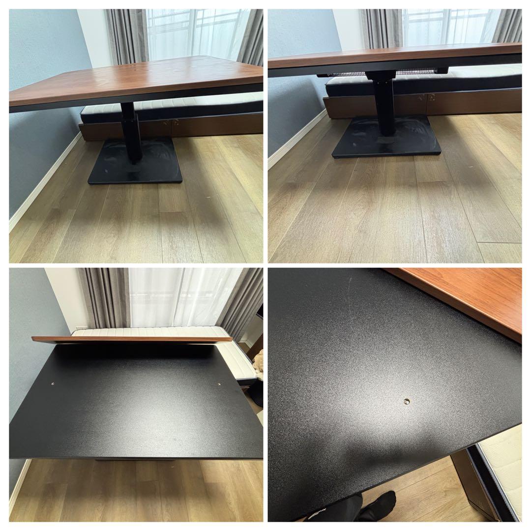 こたつ付　昇降機能ダイニングテーブル 120cm x 80cm