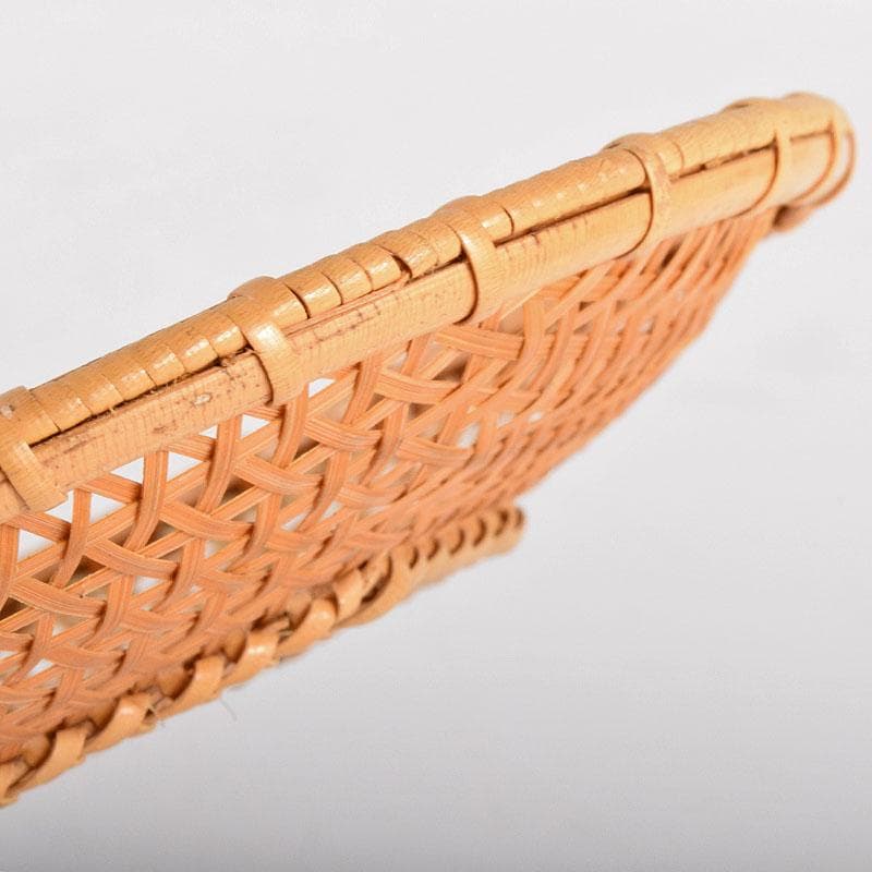 煎茶道具　末村笙文作　白竹　茶托　五客　共箱　M　R4944