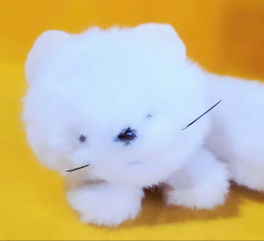 1970年代製エトワールetoileビンテージぬいぐるみ白猫ネコ昭和レトロ人形