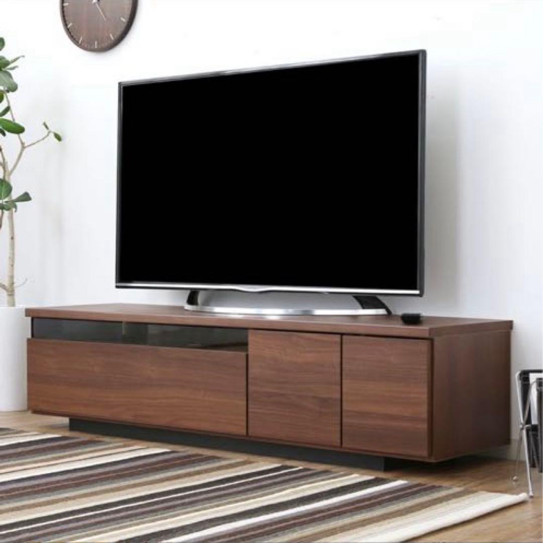 匿名配送　lowya 140cm テレビ台　ウォルナット