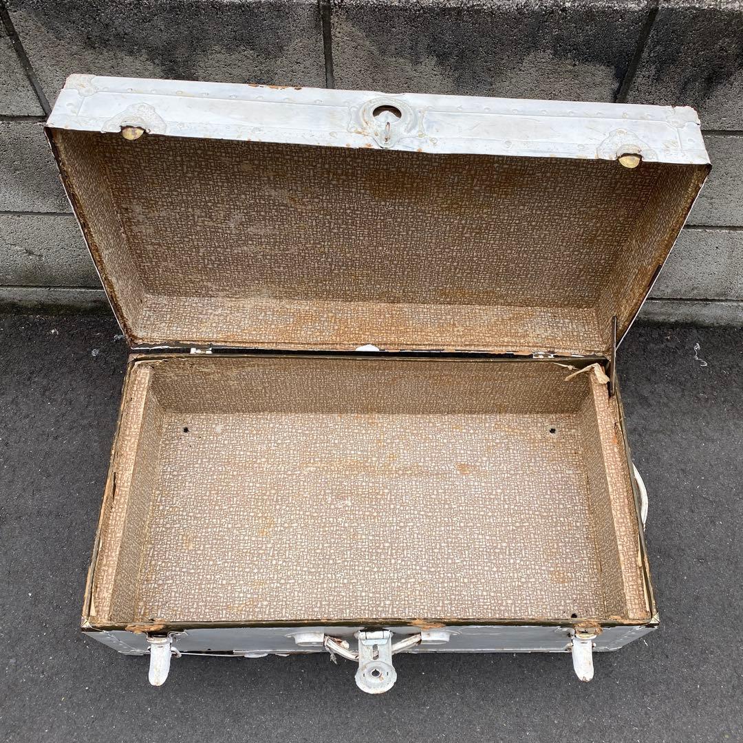 アンティーク木製トランクケース