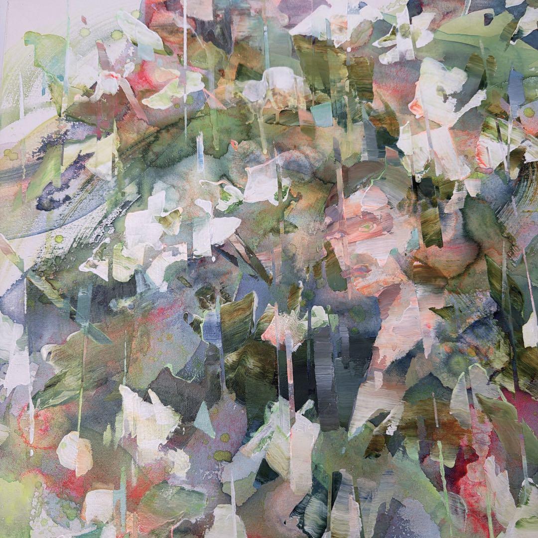 雨香　新直子　2022 アクリル　キャンパス　一点物