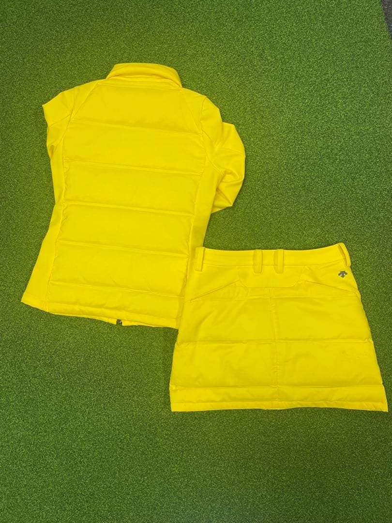 デサントゴルフ　ダウンジャケット　ダウンスカート　セットアップ　防寒　上下セット