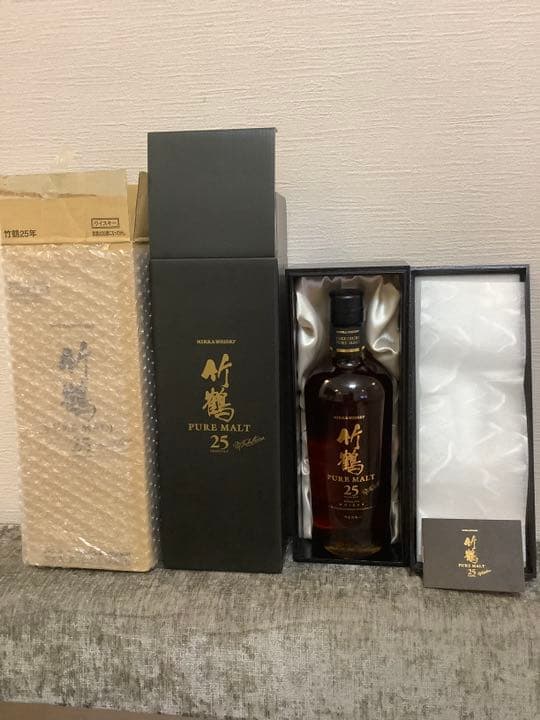 NIKKA 【未開栓】ニッカ　竹鶴25年　ピュアモルト　ウィスキー