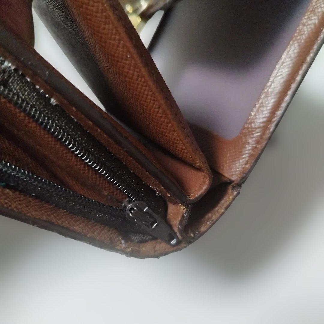 LOUIS VUITTON 三つ折り財布 ブラウン