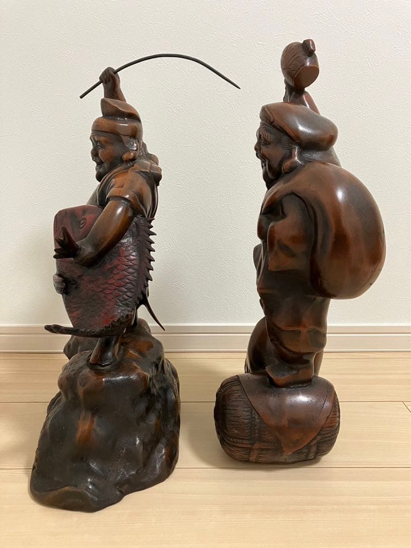 七福神　恵比寿様　大黒天様　商売繁盛　開運　風水　縁起物　骨董品　置物