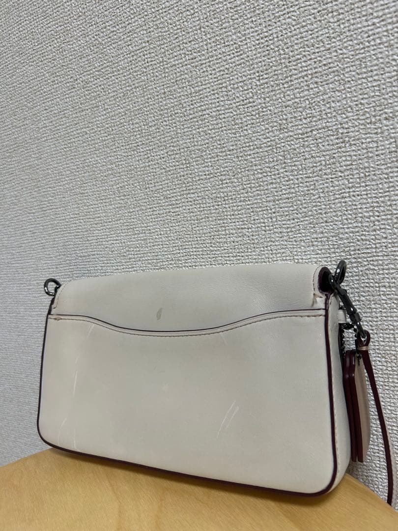 美品　COACH コーチ　ショルダーバッグ　希少カラー　レザー　巾着付き
