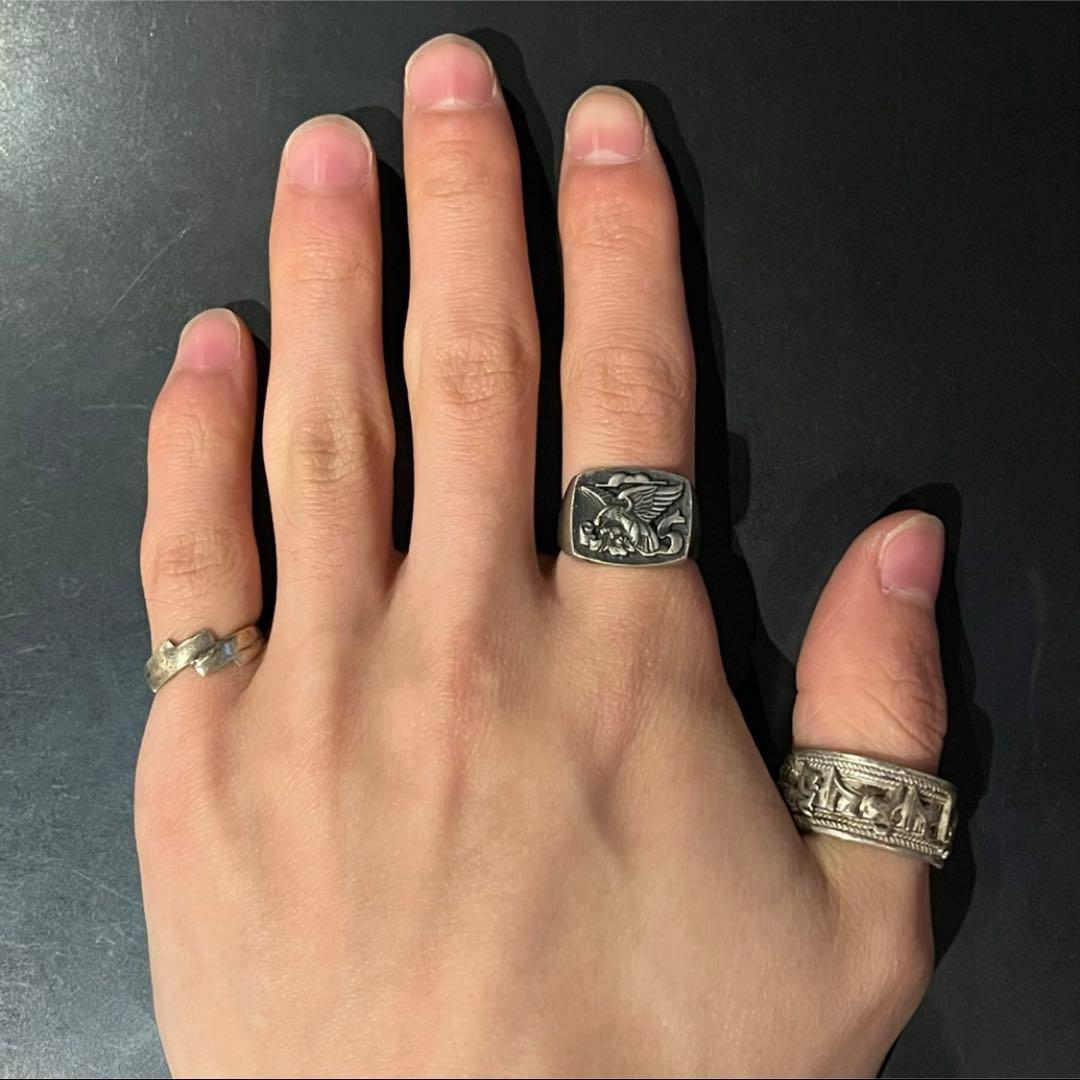 SILVER925 EAGLE SIGNET RING/シルバー/リング