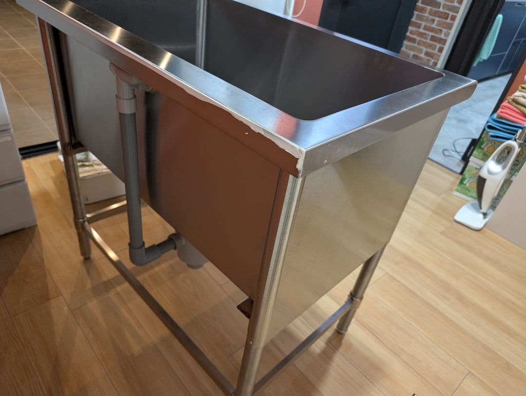 【えるこ】ドッグバス FUGA 900型 ステンレス ウレタンすのこ付