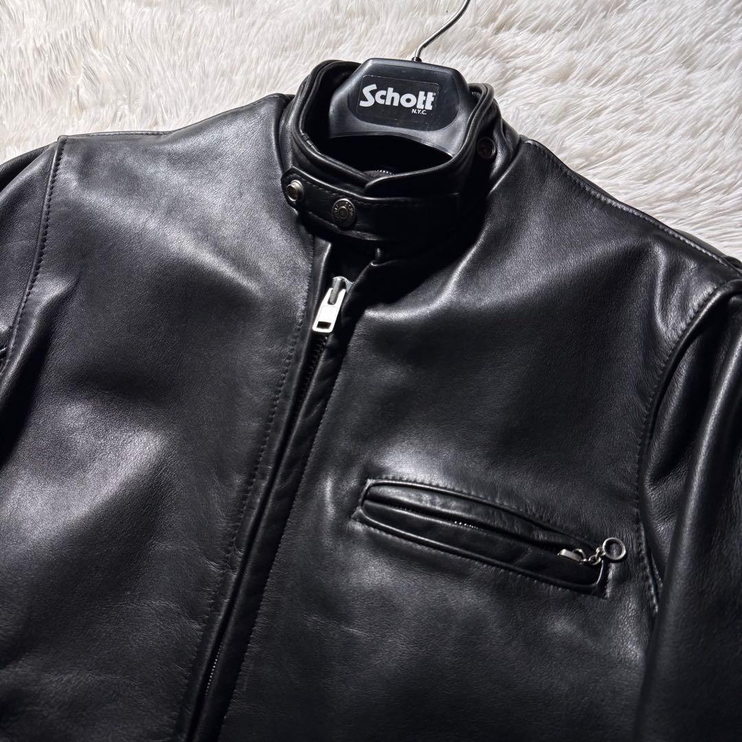【米国製】schott ライダースジャケット　シングル　641 本革