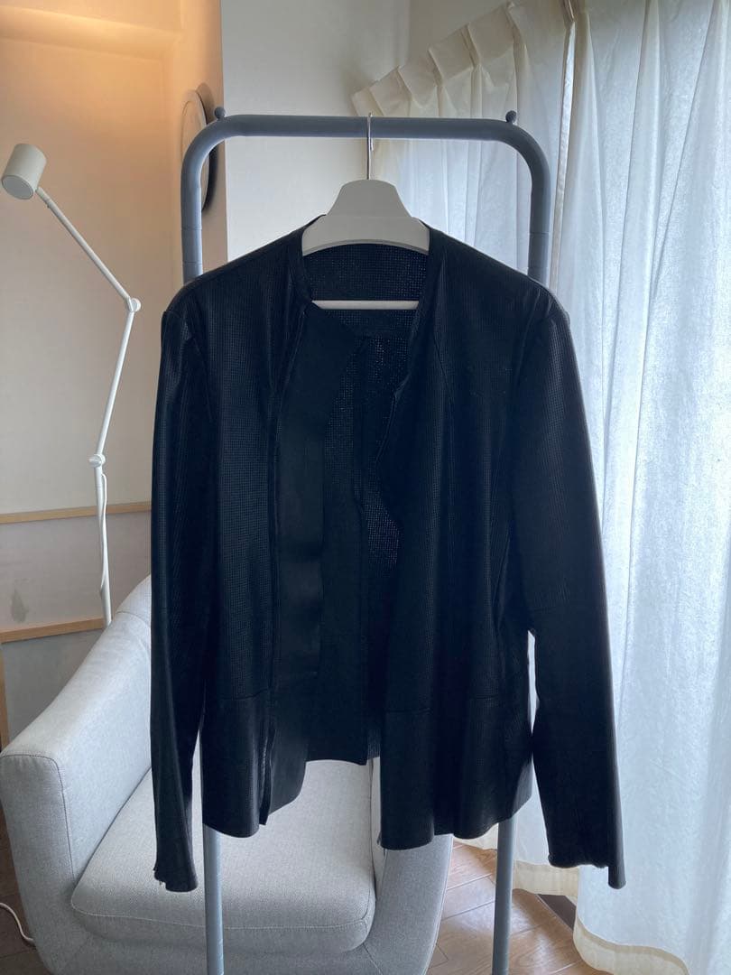 ARMANI エンポリ ライダース ラムレザー