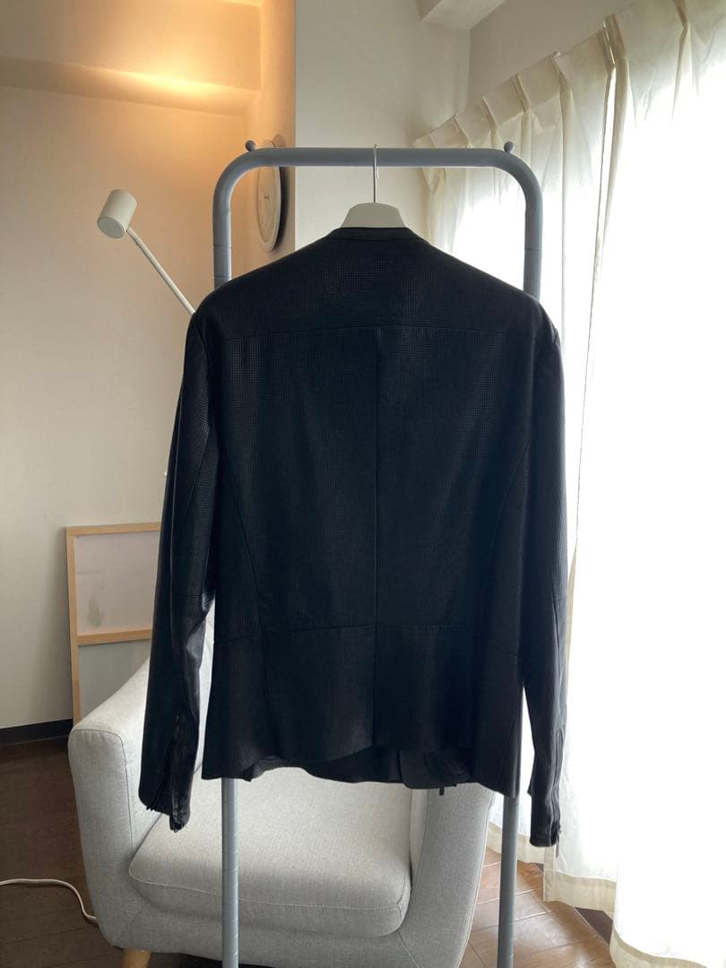 ARMANI エンポリ ライダース ラムレザー