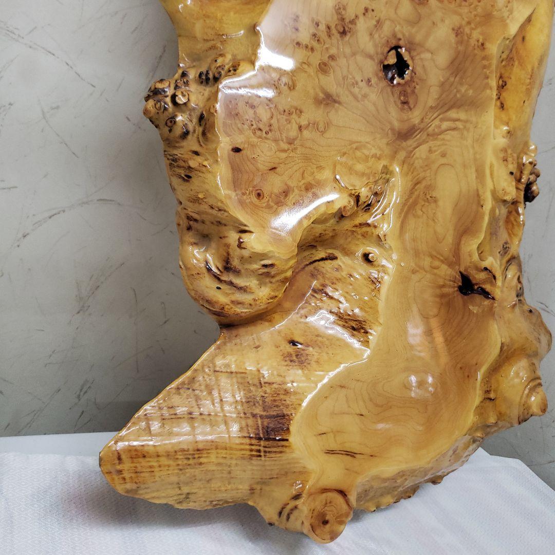 蔵出し特価　花梨こぶ玉杢敷台 約68×45×5cm　無垢材