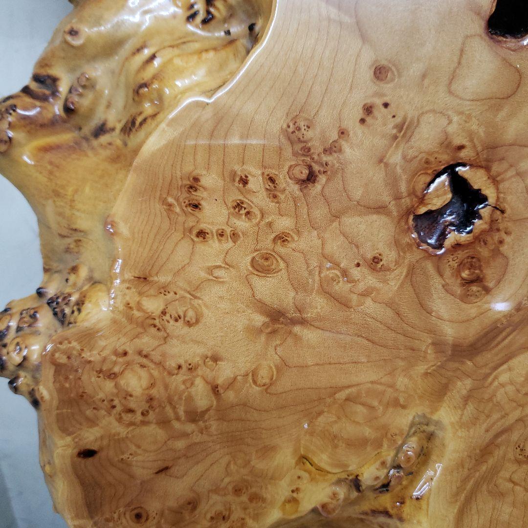 蔵出し特価　花梨こぶ玉杢敷台 約68×45×5cm　無垢材