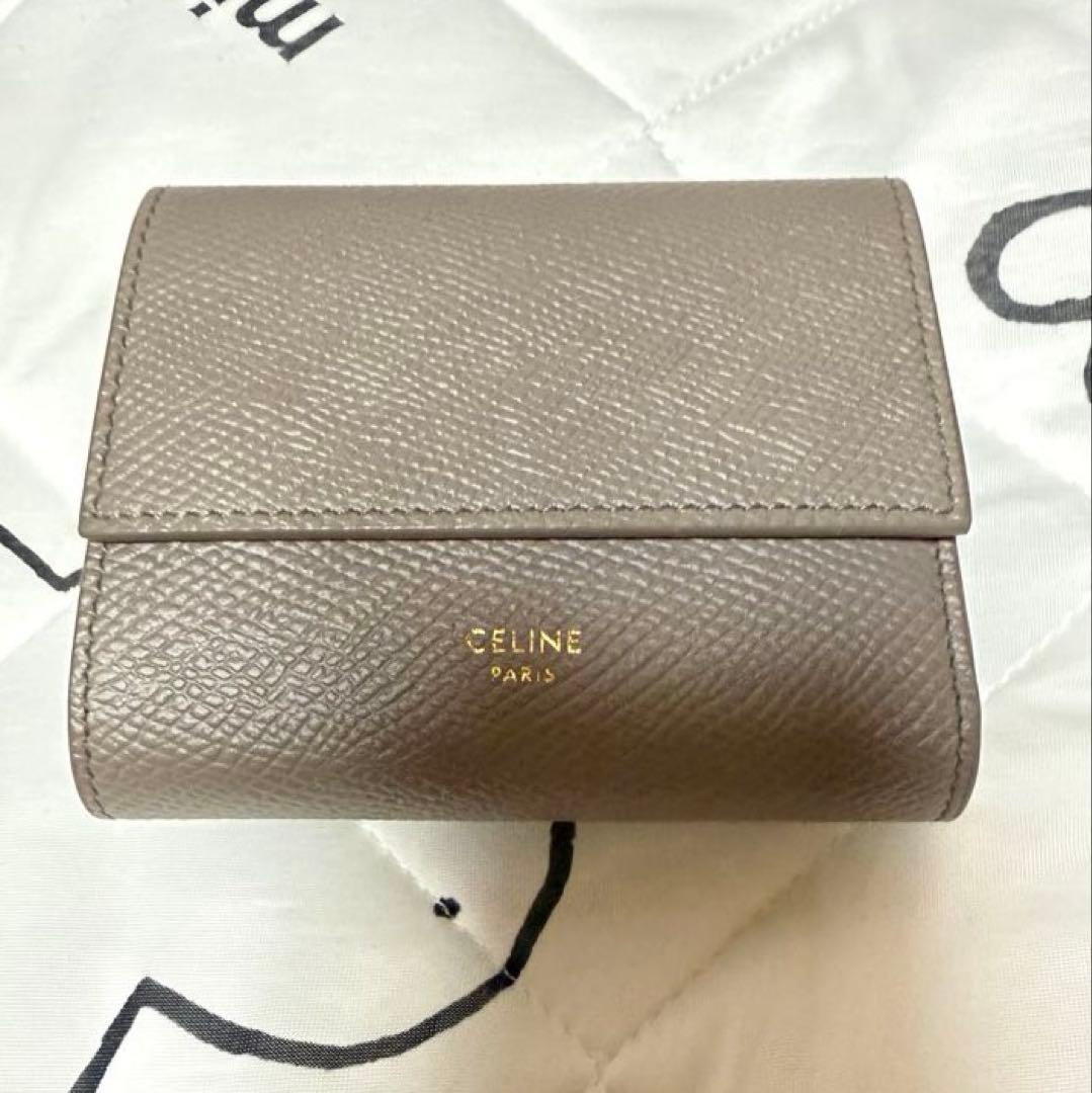 本日まで セリーヌ CELINE スモールトリフォールドウォレット 三つ折り財布