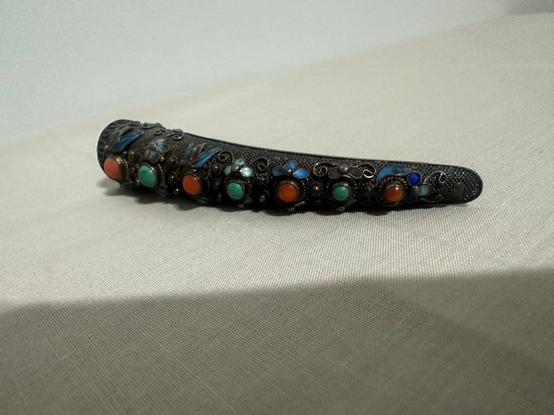 sk ヴィンテージ　アンティーク　ブローチ　中国七宝