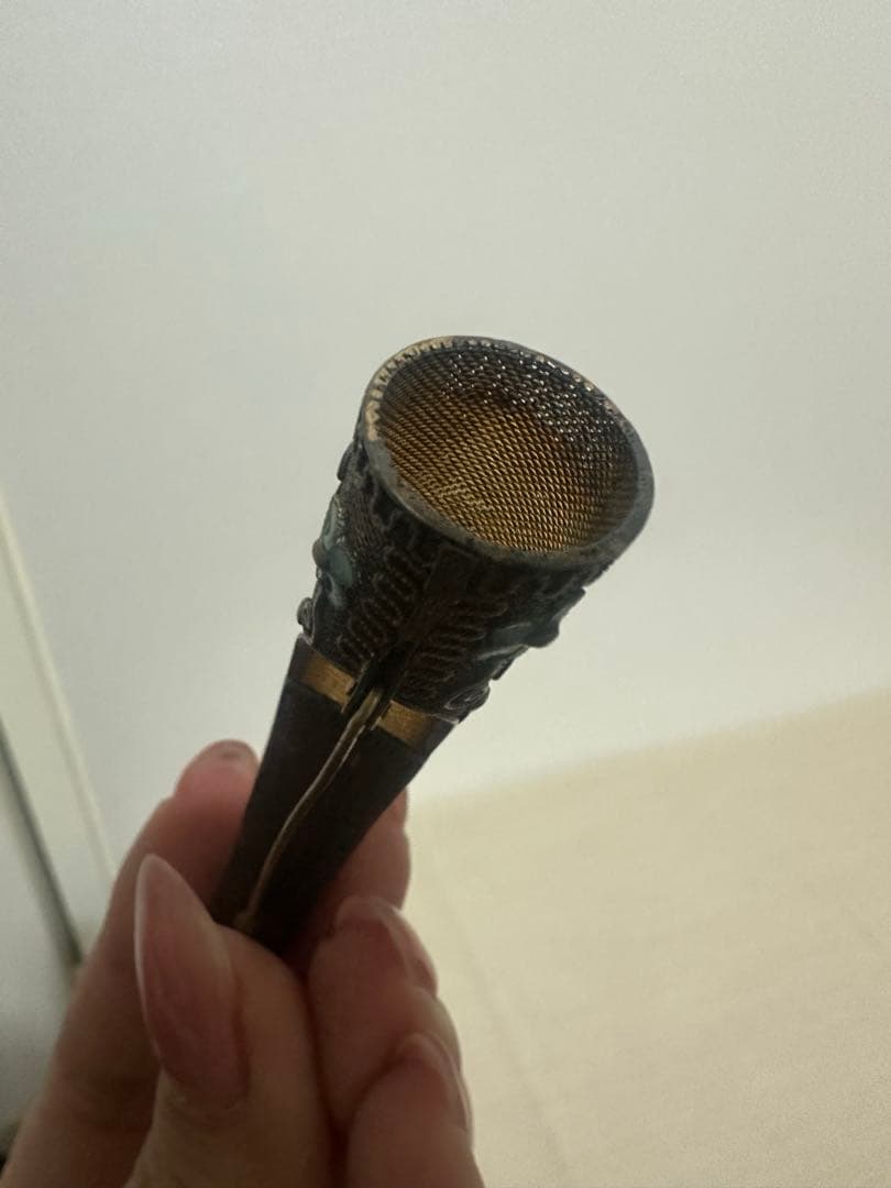 sk ヴィンテージ　アンティーク　ブローチ　中国七宝