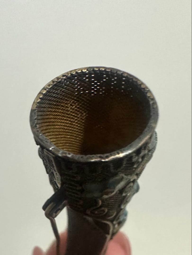 sk ヴィンテージ　アンティーク　ブローチ　中国七宝