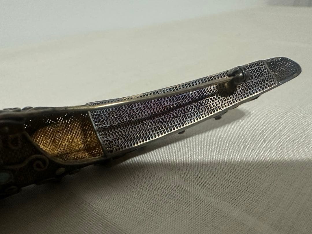 sk ヴィンテージ　アンティーク　ブローチ　中国七宝