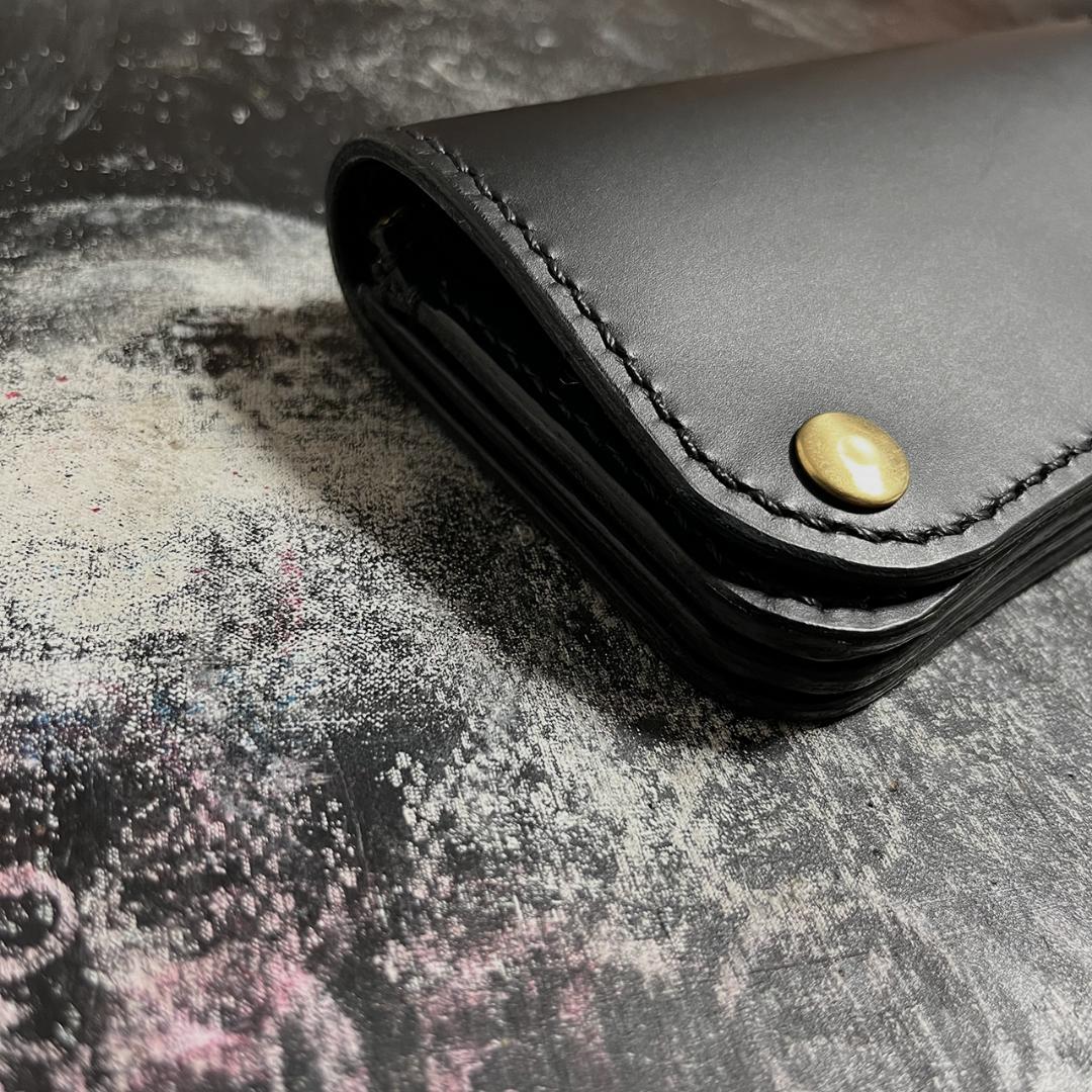 トラッカーウォレット ミドルトラッカーウォレット イタリアレザー 3層 #340