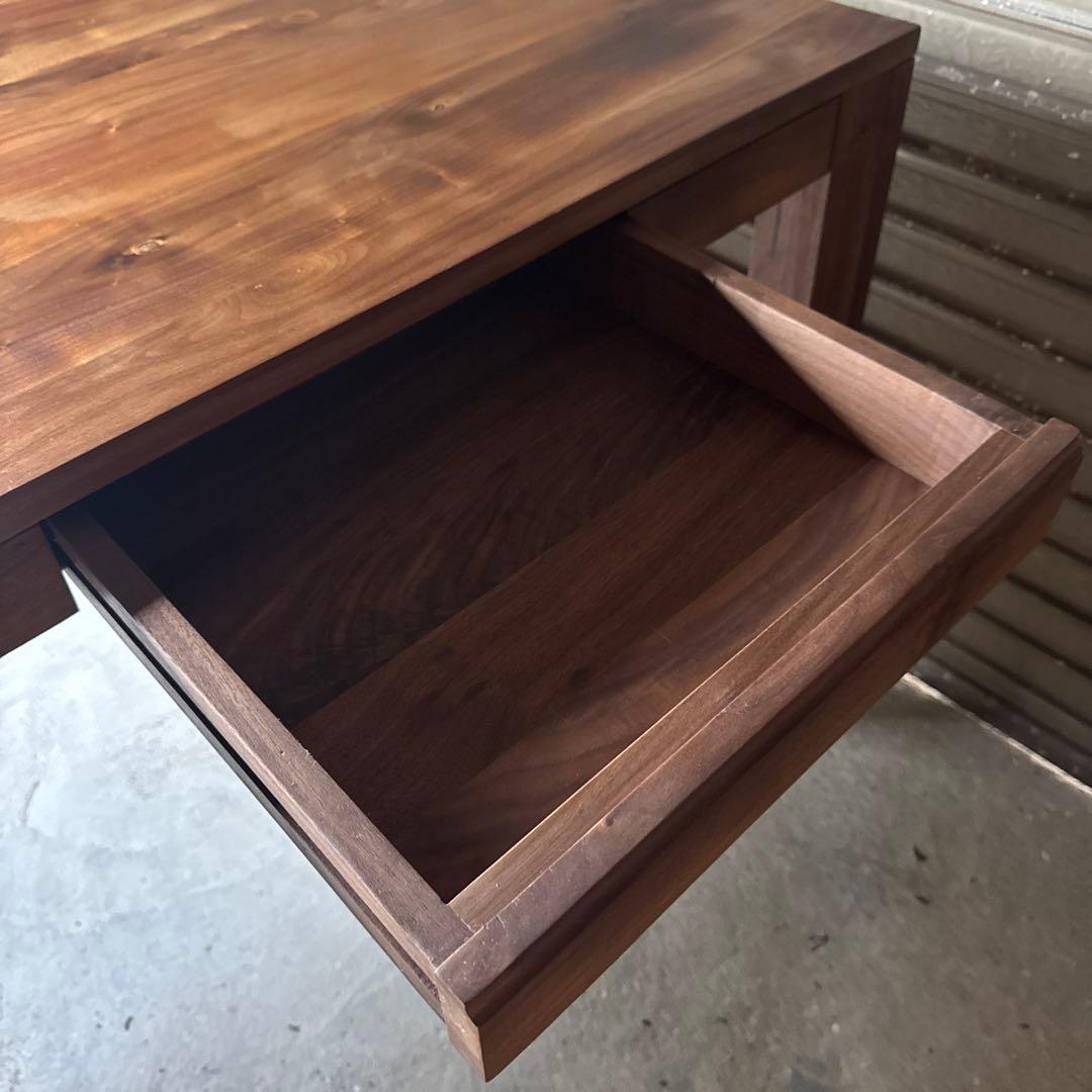 ダイニングテーブル　ウォールナット　無垢　180cm メンテナンス済み　送料込み