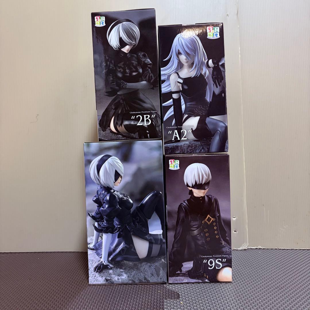 ニーアオートマタ　2B 9S A2 ちょこのせ　ぬーどるストッパー　4体セット