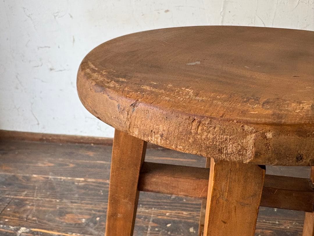 丸椅子 木製シンプルスツール　子椅子