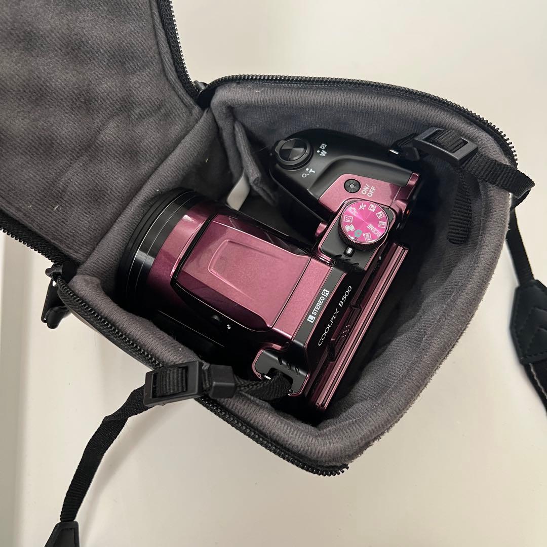 Nikon COOLPIX B500 紫 ストラップ ケース付き