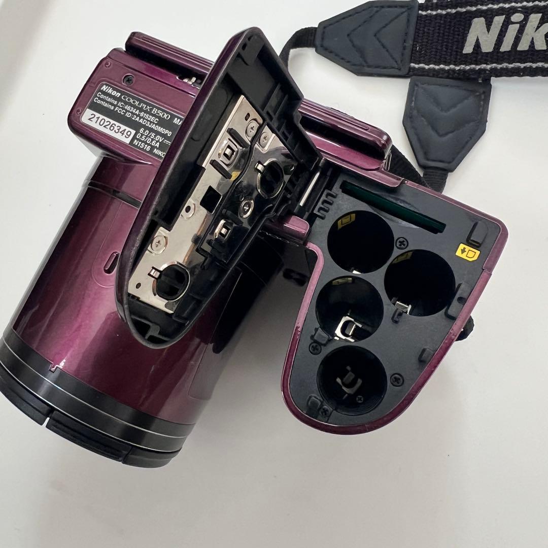 Nikon COOLPIX B500 紫 ストラップ ケース付き
