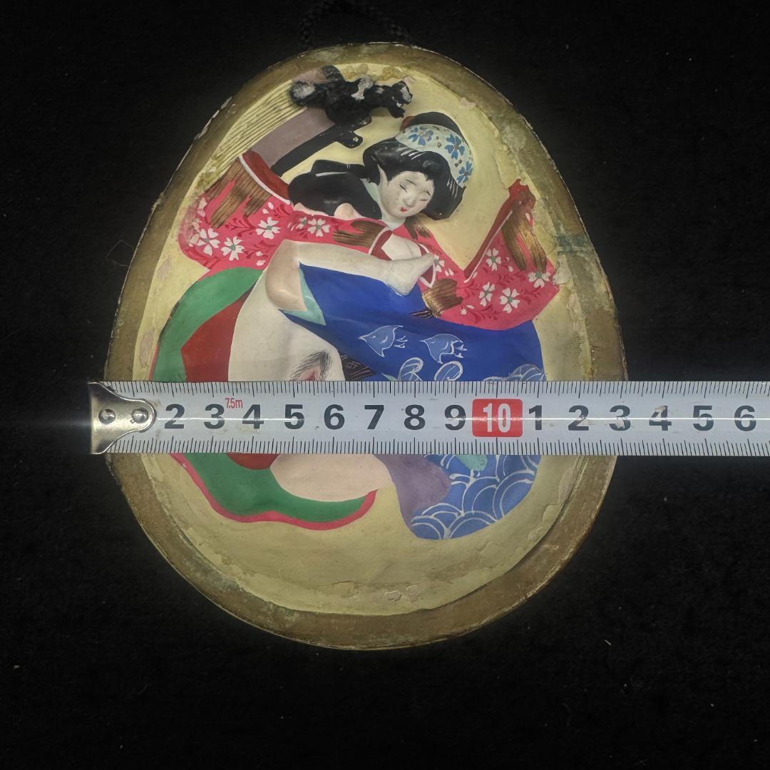 時代物 春画人形 裏隠し春画人形 お福 おかめ面 壁掛け