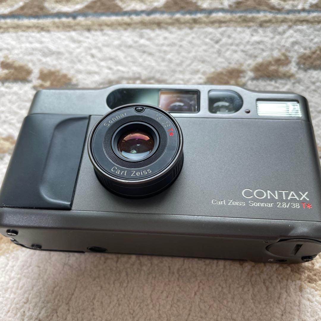 【動作品】CONTAX コンタックス　Ｔ２　フィルムカメラ
