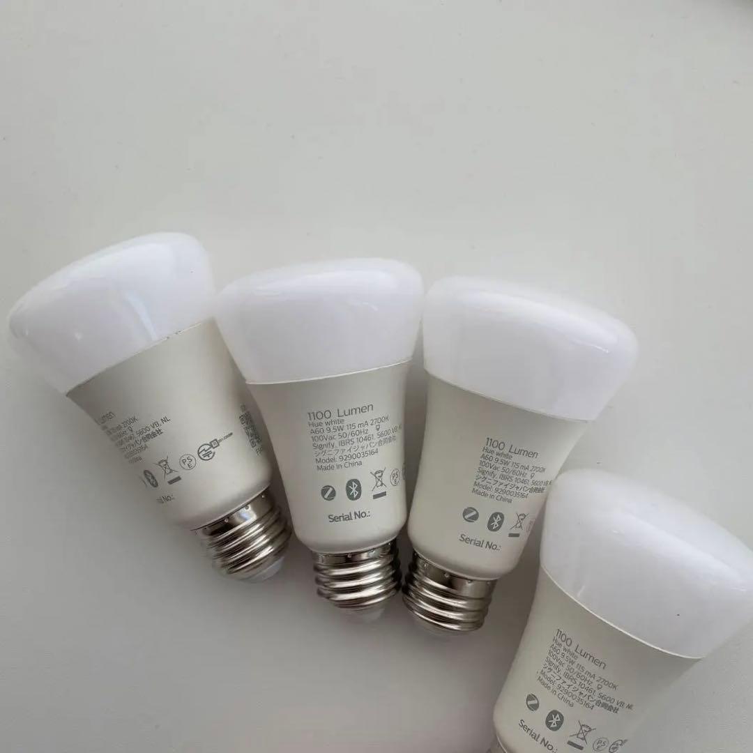 Philips Hue スマート電球 E26 75W LED 4個 1100lm
