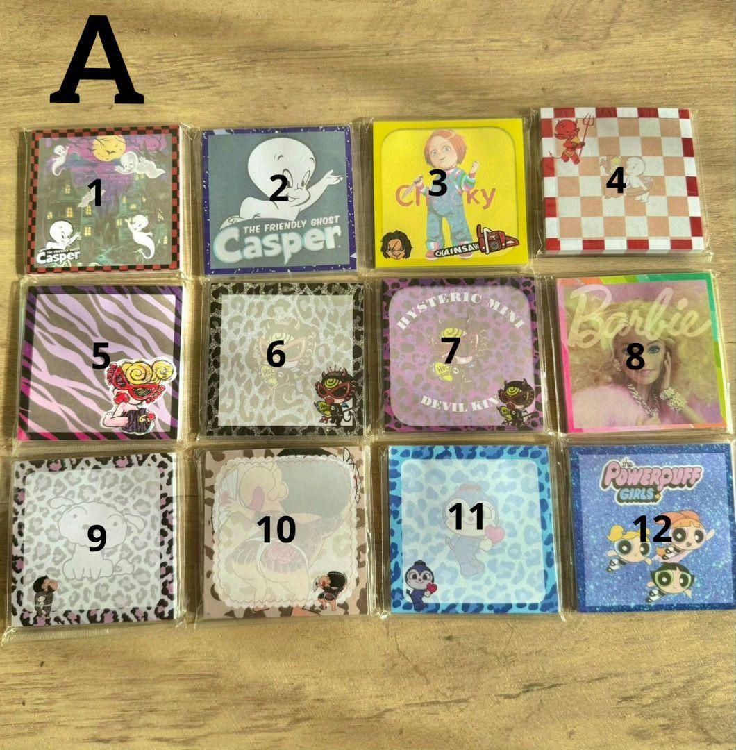 キャラクター柄メモ帳 26種類