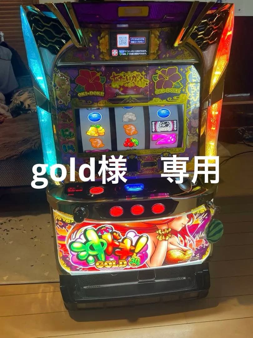 6.5号機沖ドキゴールド実機　不要機付き。