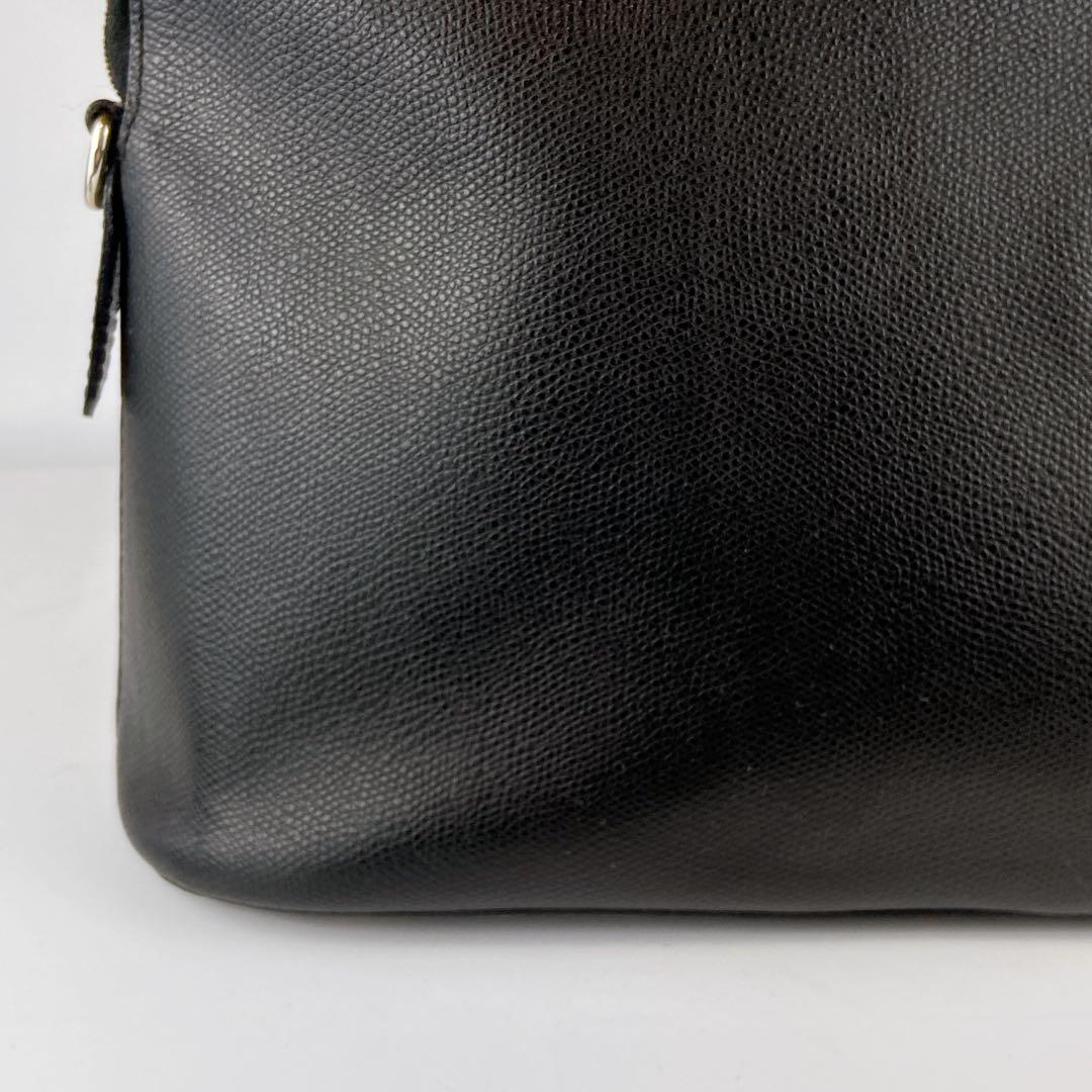 セリーヌ 2way ドーム型 オールレザー シボ革 ショルダー クロスボディ