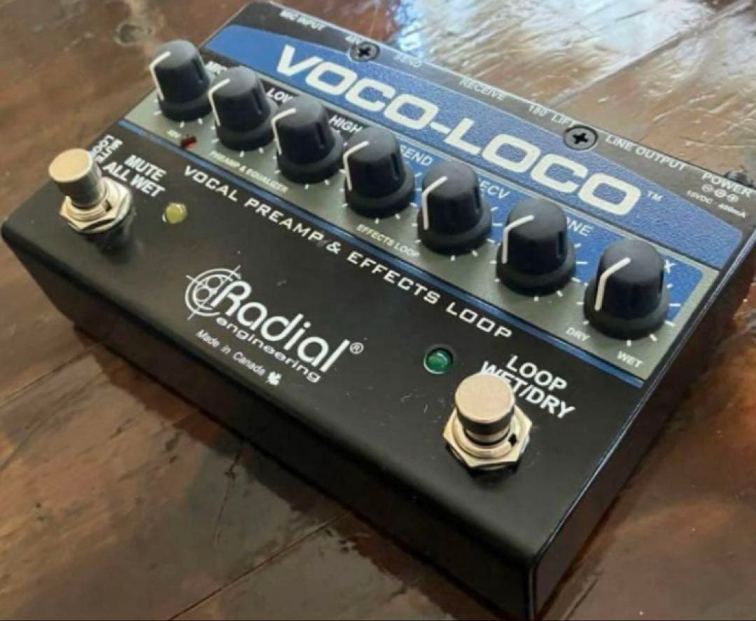 Radial VOCO-LOCO ボーカル、ギター、エフェクトループスイッチャー