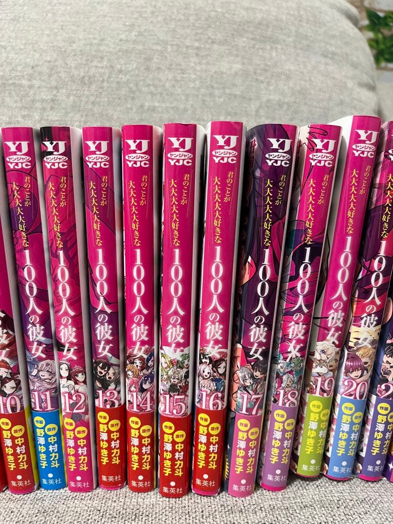 【美品】【全巻】君のことが大大大大大好きな100人の彼女 1〜23巻＋小説1巻