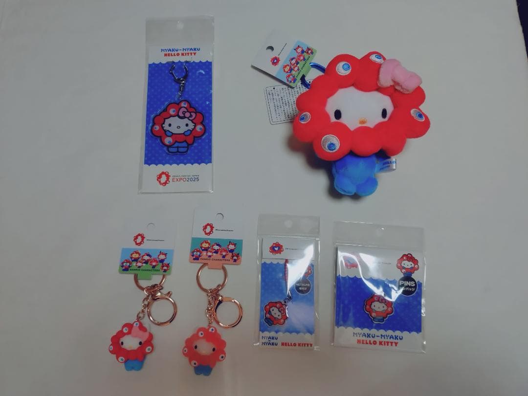 万博会場限定 ミャクミャク なりきり ハローキティ ピンク セット