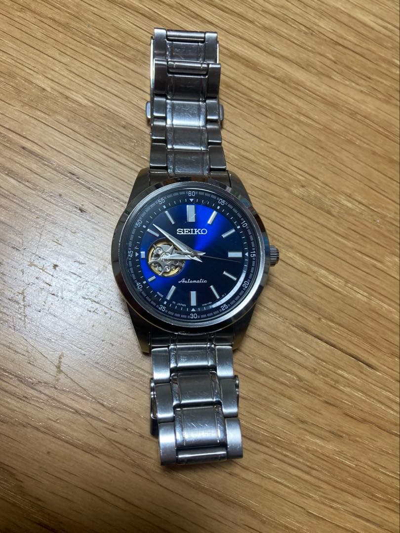 SEIKO SCVE051 自動巻き 時計 ネイビー