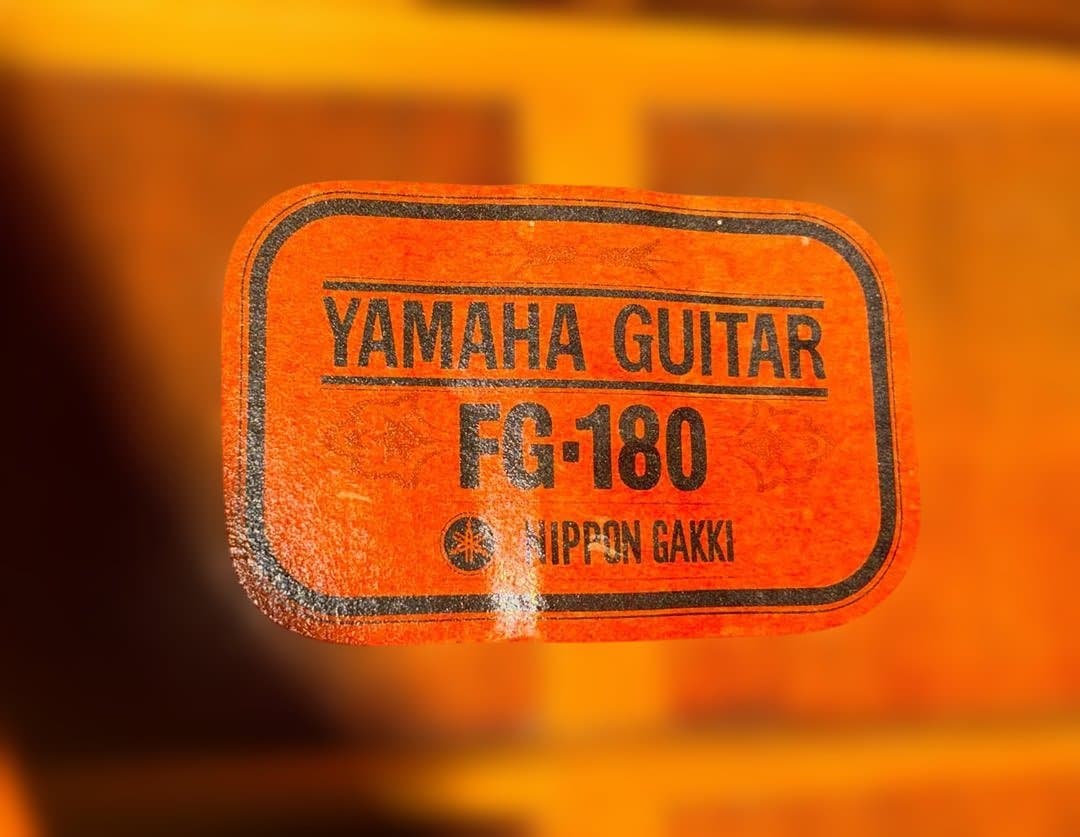 ★TOP美品！ジャパンビンテージの鳴りヤマハ赤ラベルFG180　試聴動画有り