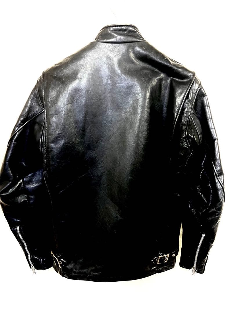 schott141シングルライダースジャケット36