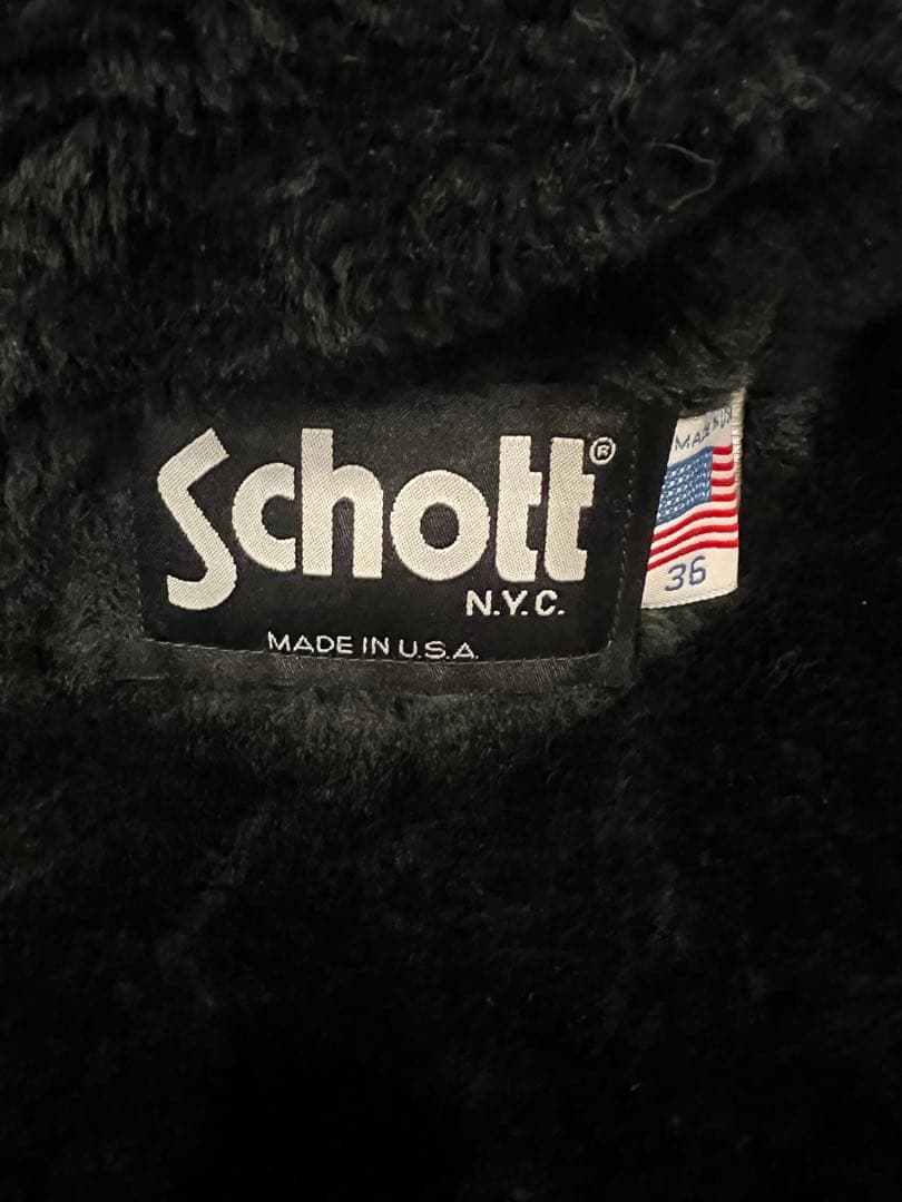 schott141シングルライダースジャケット36