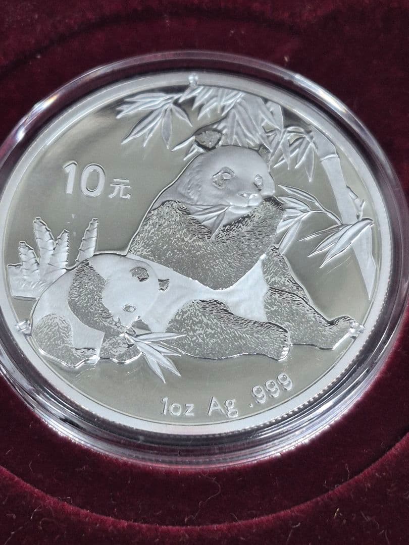 中華人民共和国 パンダ硬貨 10元 2007年