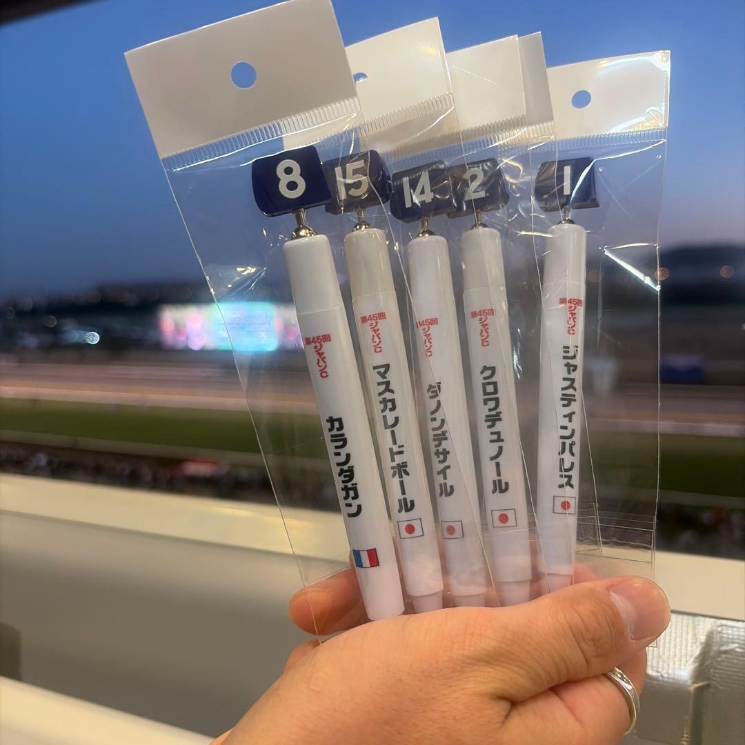 ジャパンカップ　カランダガン　1〜5着　ボールペンセット